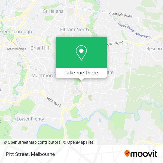 Pitt Street map