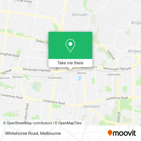 Whitehorse Road map
