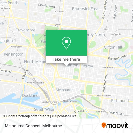 Melbourne Connect map