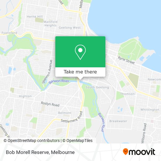 Bob Morell Reserve map