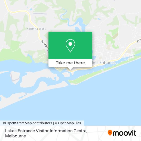 Lakes Entrance Visitor Information Centre map