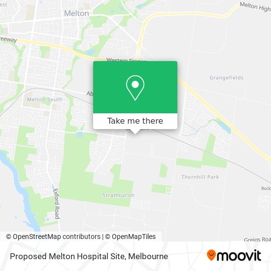 Proposed Melton Hospital Site map