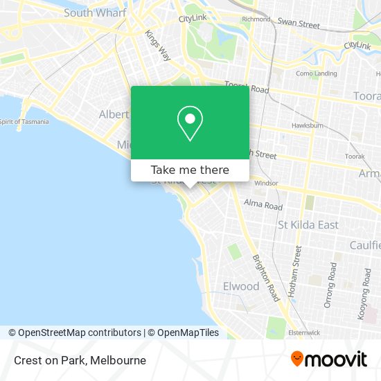 Crest on Park map