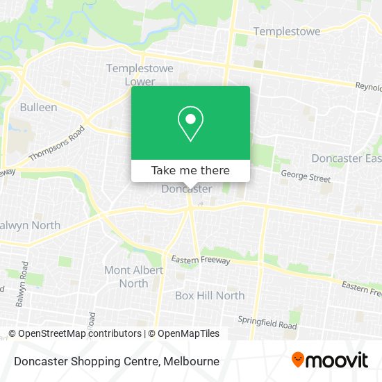 Doncaster Shopping Centre map