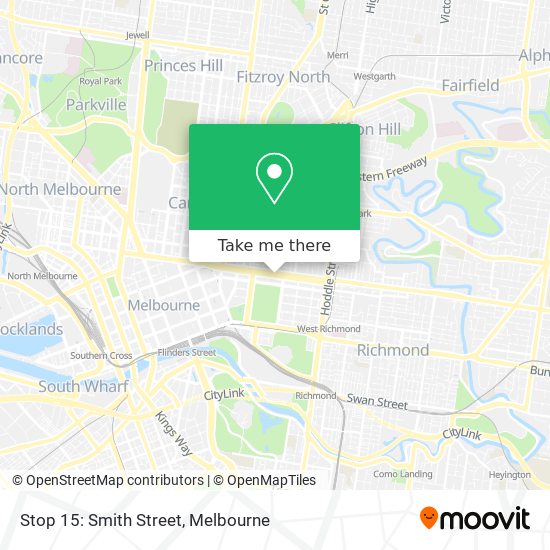 Mapa Stop 15: Smith Street