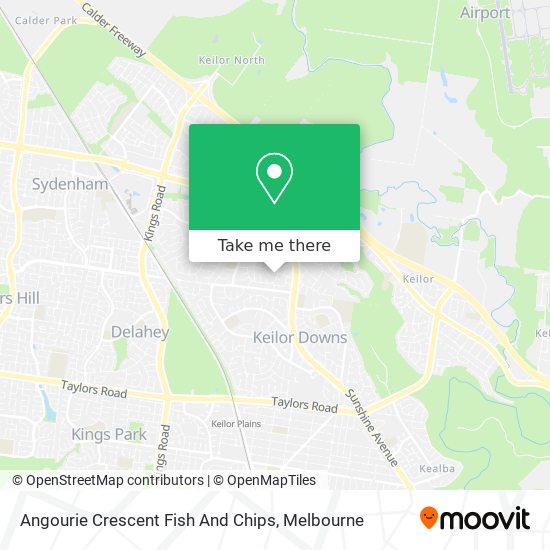 Angourie Crescent Fish And Chips map