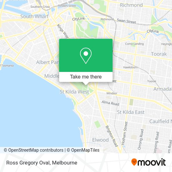 Ross Gregory Oval map