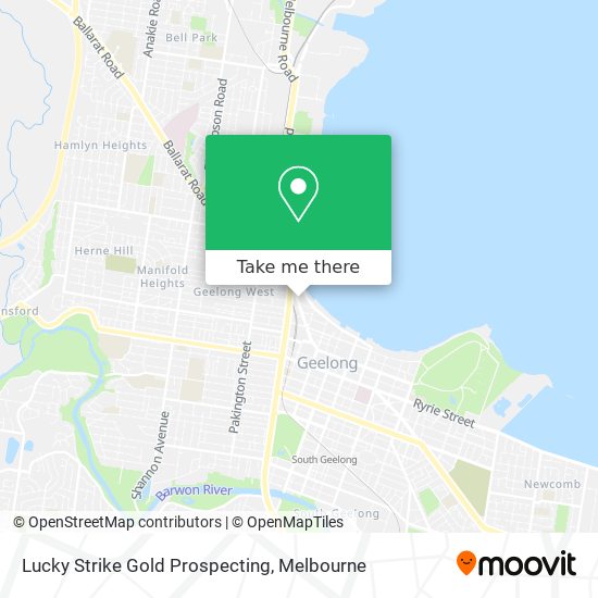 Lucky Strike Gold Prospecting map