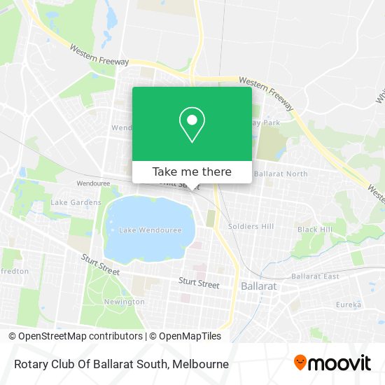 Rotary Club Of Ballarat South map