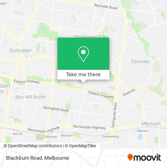 Blackburn Road map