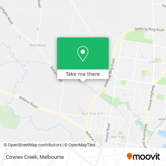 Cowies Creek map