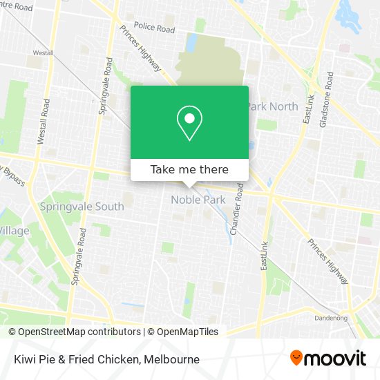 Mapa Kiwi Pie & Fried Chicken