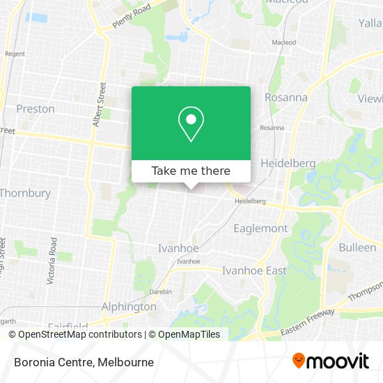 Boronia Centre map