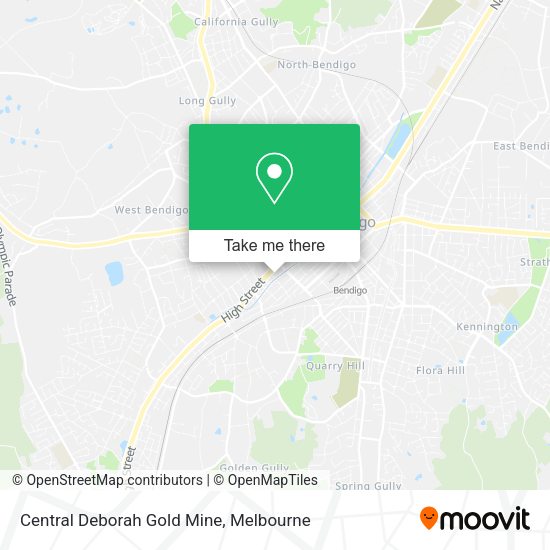 Central Deborah Gold Mine map