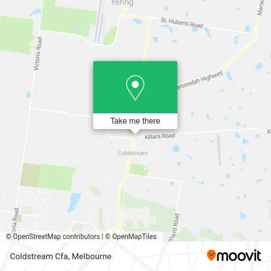 Mapa Coldstream Cfa
