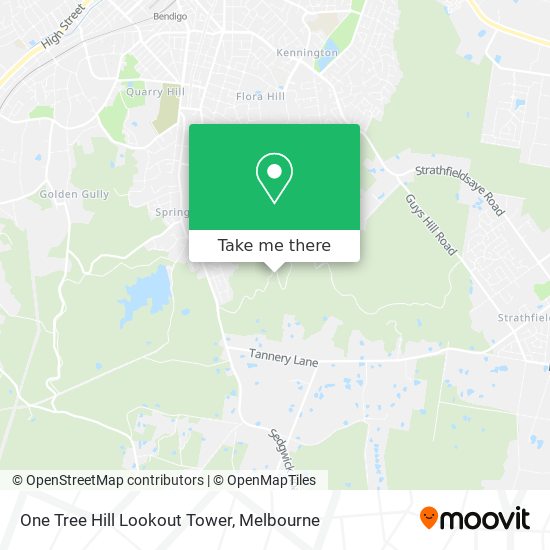 One Tree Hill Lookout Tower map