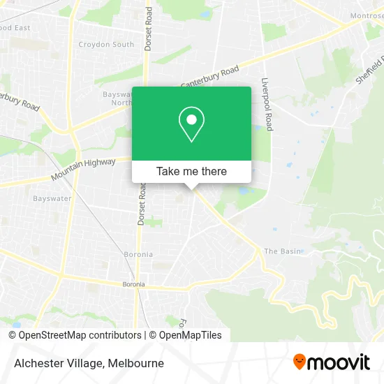 How to Get to Alchester Village in Boronia by Bus or Train?
