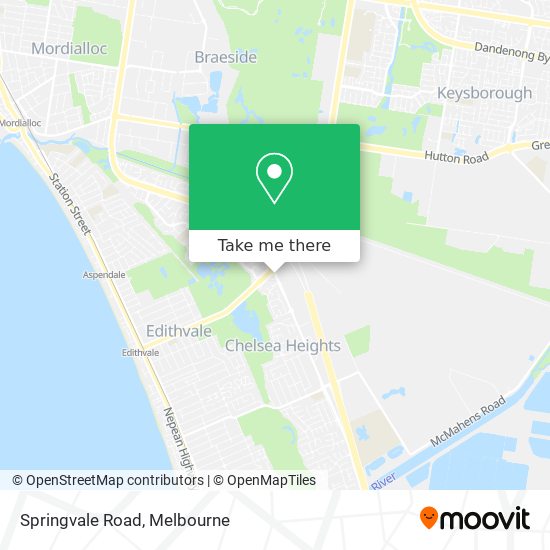 Springvale Road map