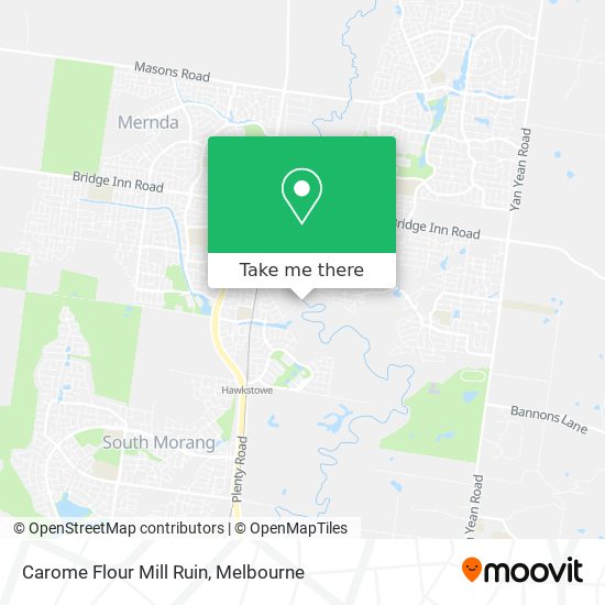Carome Flour Mill Ruin map