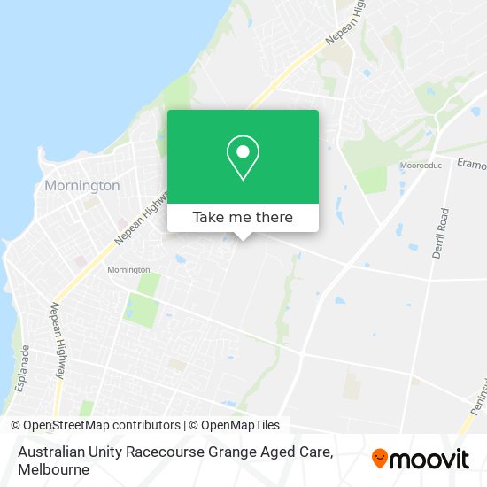 Australian Unity Racecourse Grange Aged Care map