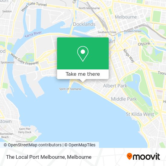 Mapa The Local Port Melbourne