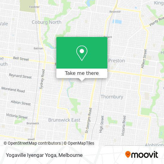Yogaville Iyengar Yoga map