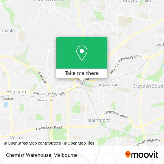 Mapa Chemist Warehouse