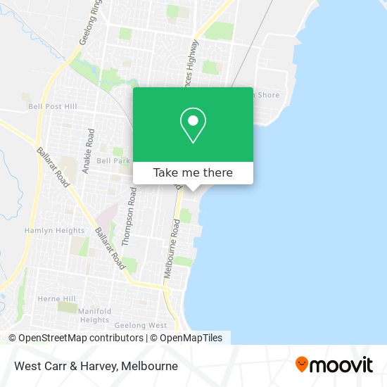 West Carr & Harvey map