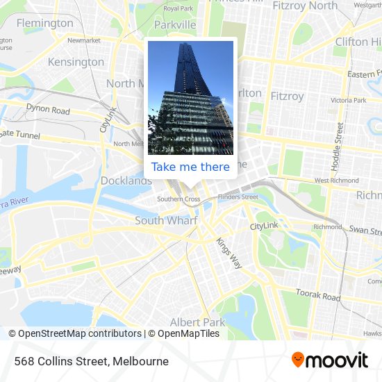 568 Collins Street map