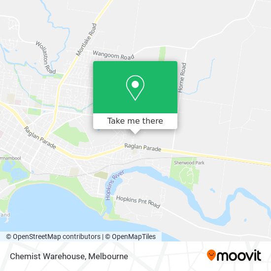 Chemist Warehouse map
