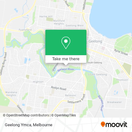 Geelong Ymca map