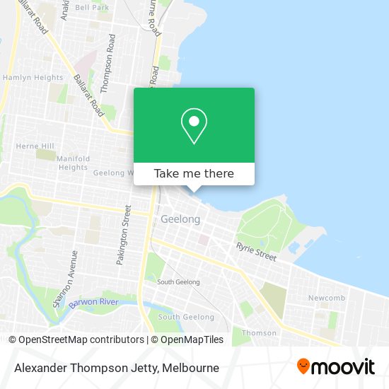 Alexander Thompson Jetty map