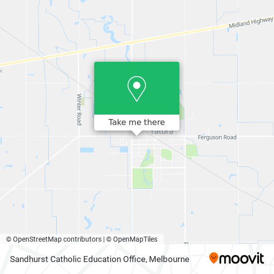Sandhurst Catholic Education Office map