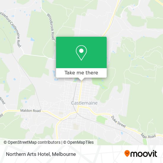 Northern Arts Hotel map