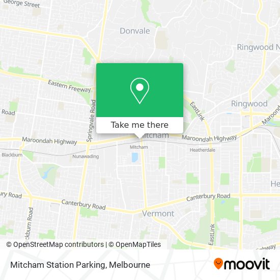 Mitcham Station Parking map
