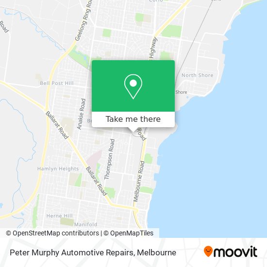 Peter Murphy Automotive Repairs map