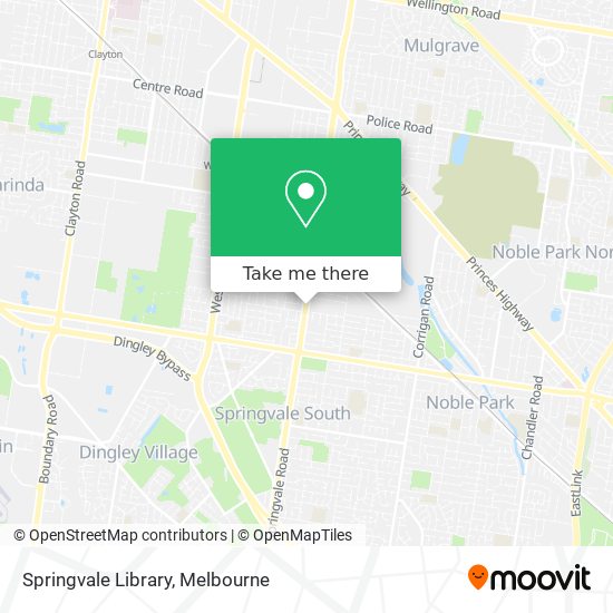 Mapa Springvale Library