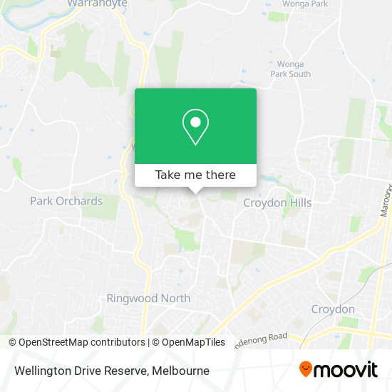 Wellington Drive Reserve map