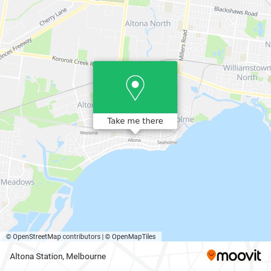 Altona Station map