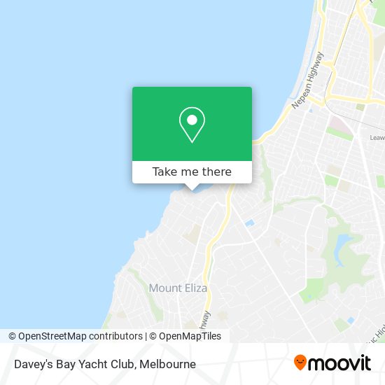 Davey's Bay Yacht Club map