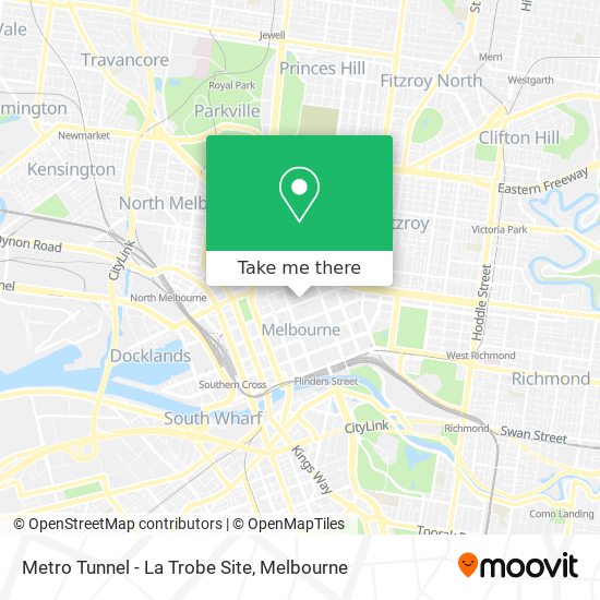 Metro Tunnel - La Trobe Site map