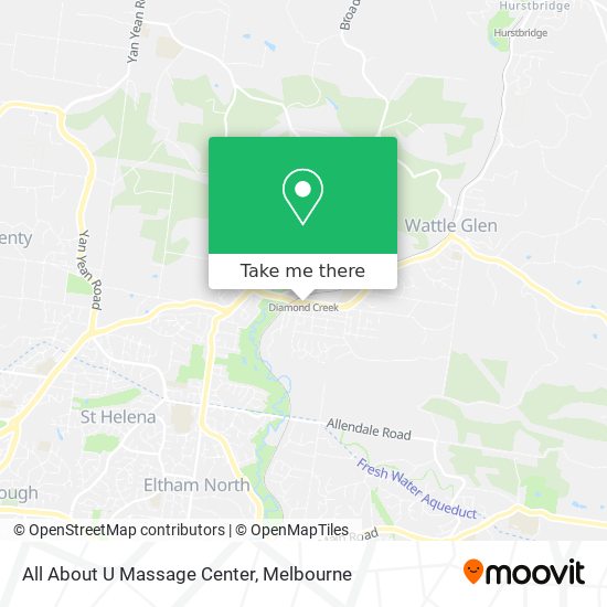 Mapa All About U Massage Center