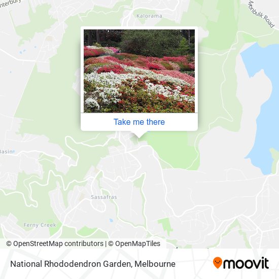 Mapa National Rhododendron Garden