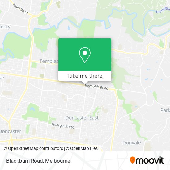 Blackburn Road map