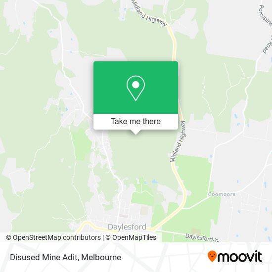 Disused Mine Adit map