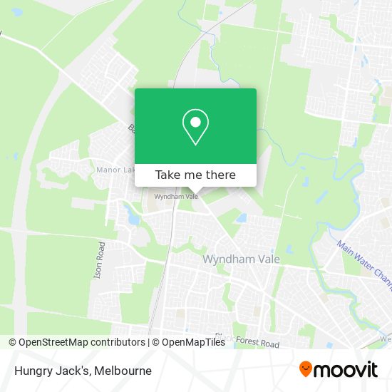 Hungry Jack's map