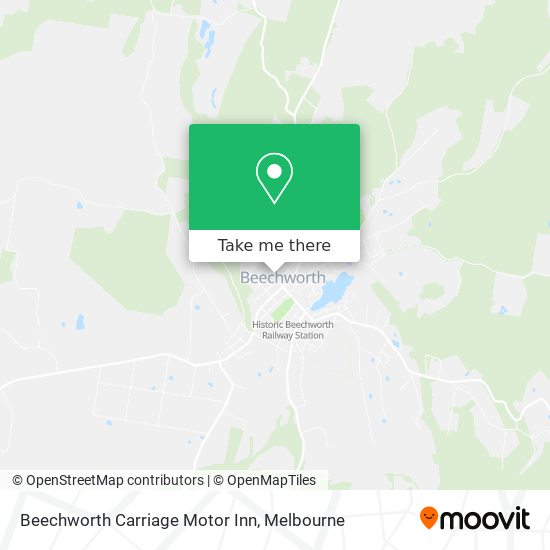 Beechworth Carriage Motor Inn map
