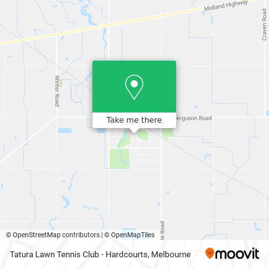 Tatura Lawn Tennis Club - Hardcourts map