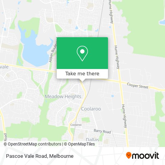 Pascoe Vale Road map