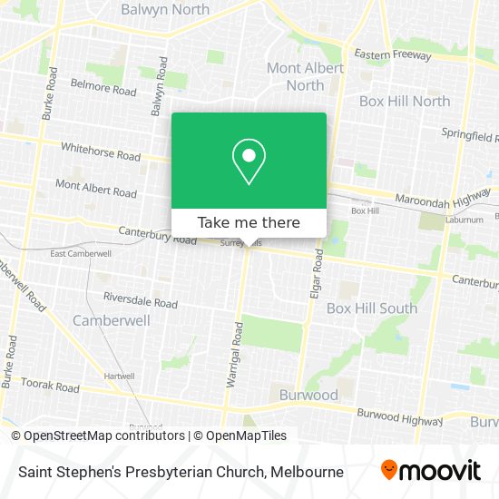 Saint Stephen's Presbyterian Church map